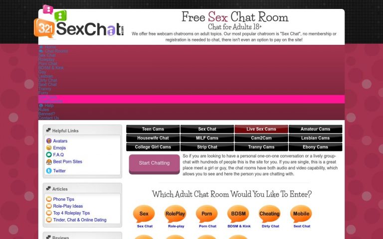 321Sexchat - top Sex Chat Sites List