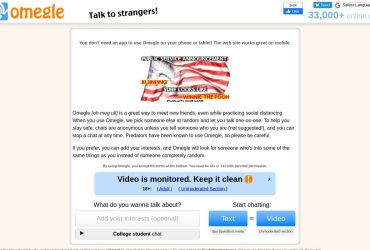 Omegle - top Sex Chat Sites List